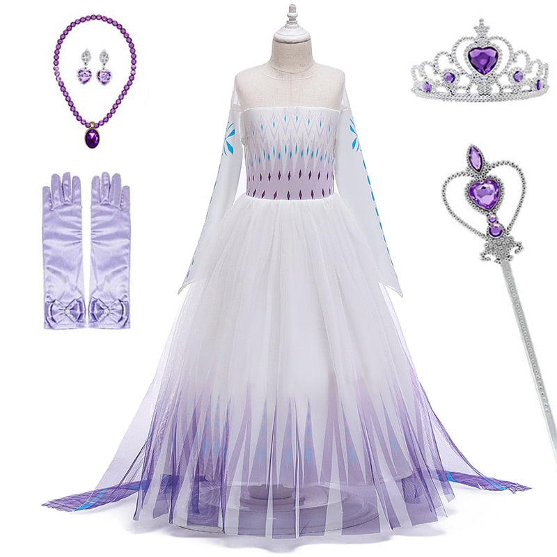 Vestido de Luxo Princesa Elsa - Frozen