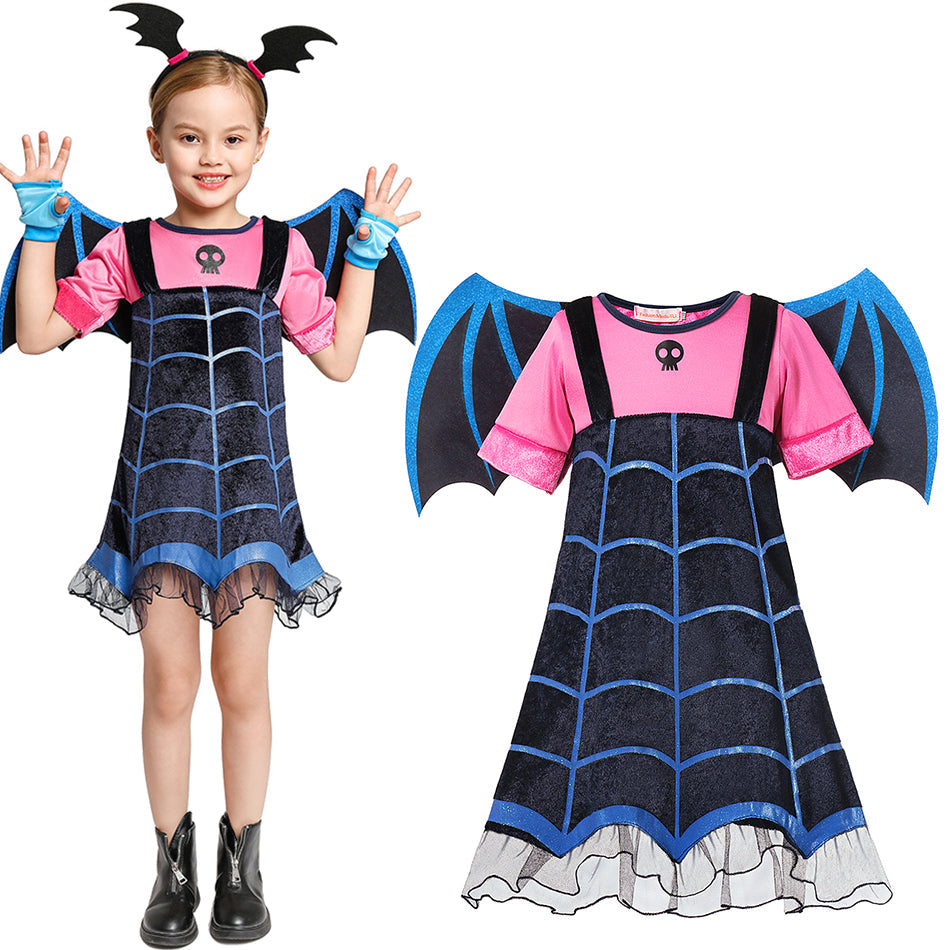 Fantasia Halloween Vestido Vampirinha Infantil Drakimina