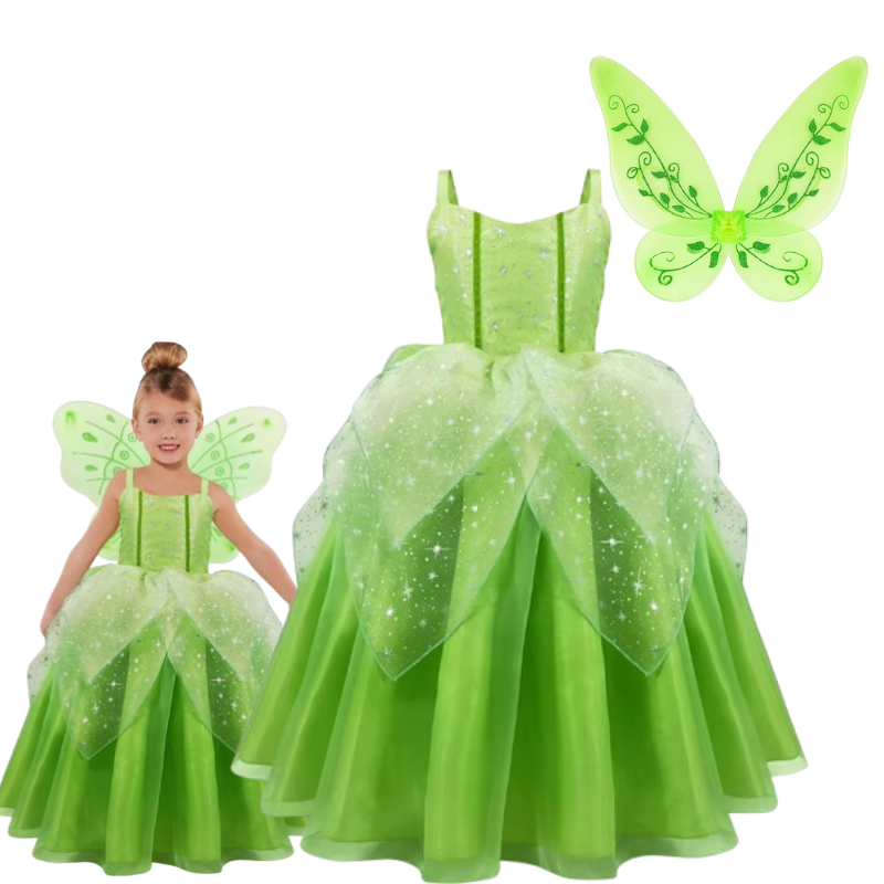 Vestido Tinker bell Luxo