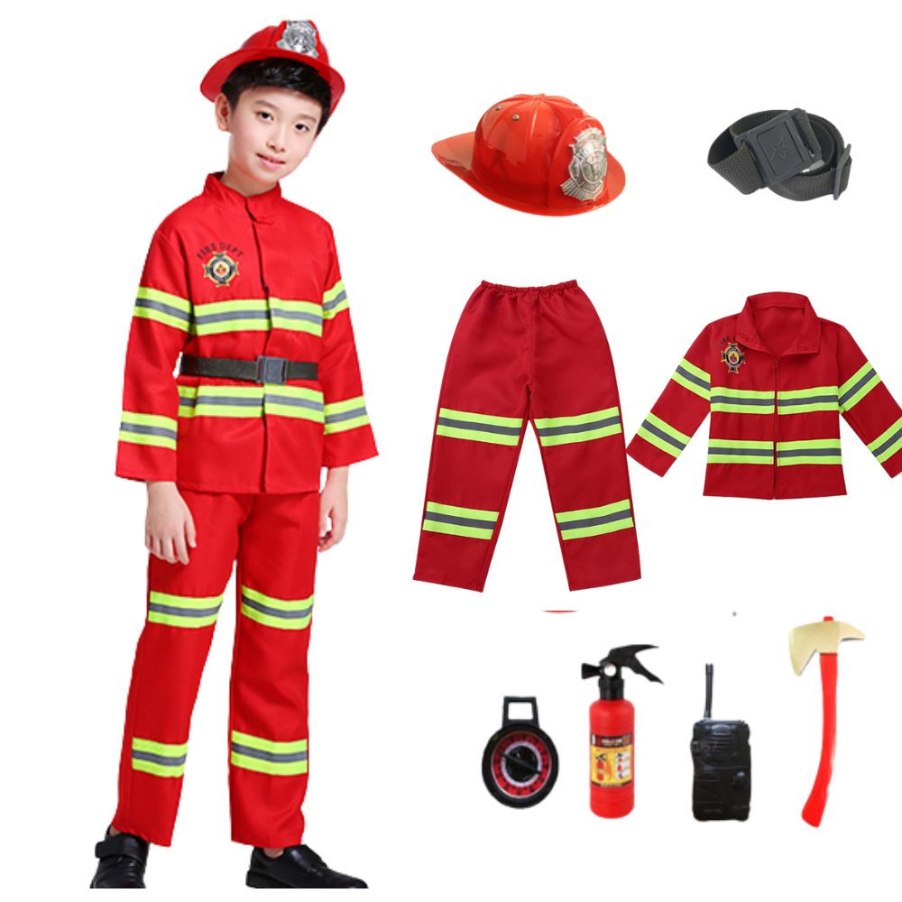 Fantasia bombeiro infantil