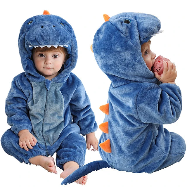 Pijama Dinossauro Azul Infantil