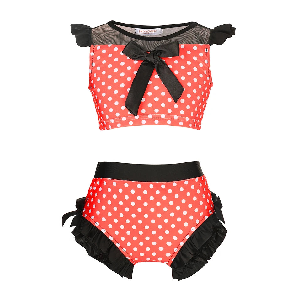 Biquíni Infantil Minnie Vermelho