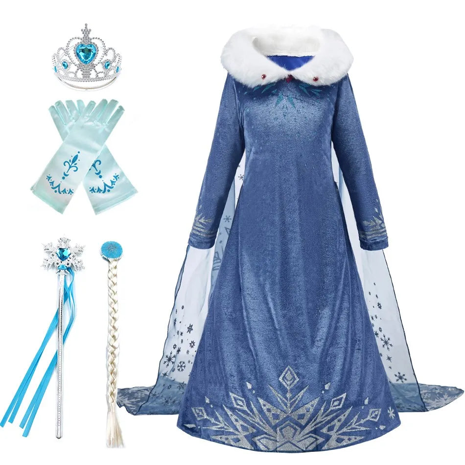Vestido Infantil Elsa (Frozen)