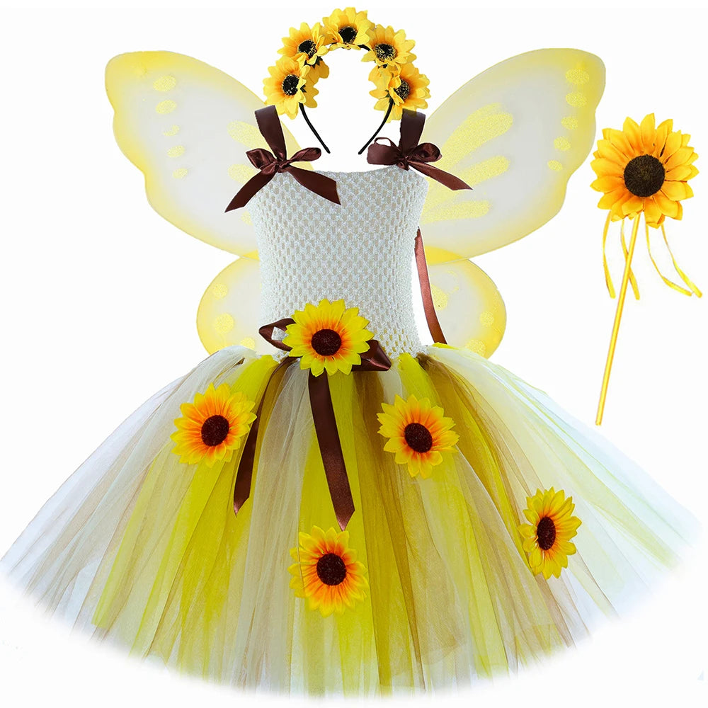 Fantasia Girassol Infantil