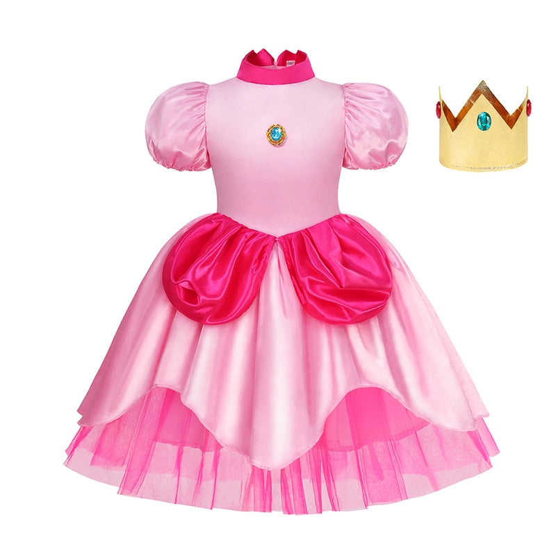 Vestido Princesa Peach - Mario Bros