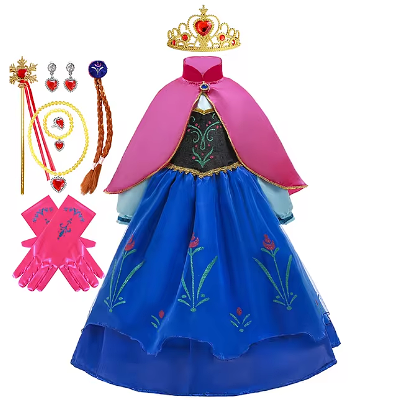 Vestido Anna Frozen Dia das Crianças