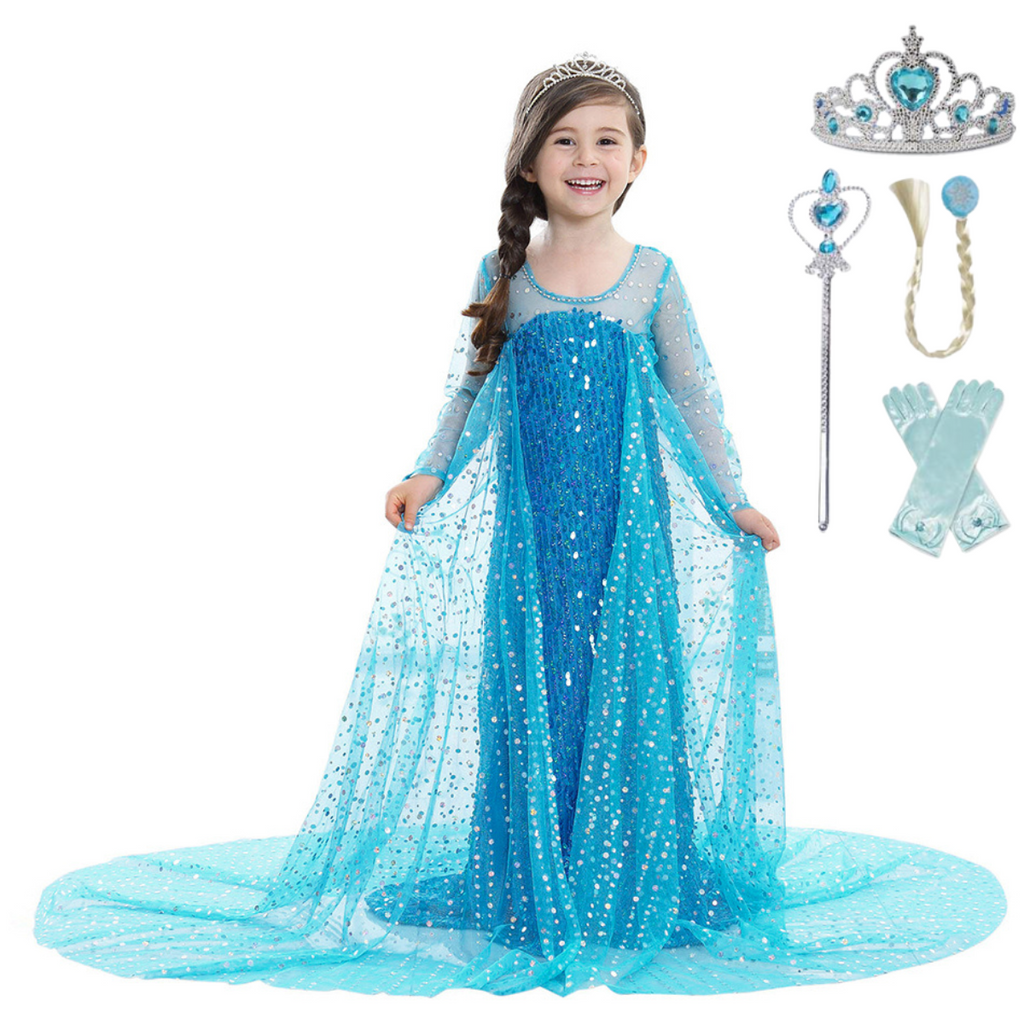 Fantasia Rainha Elsa (Azul Deluxo)