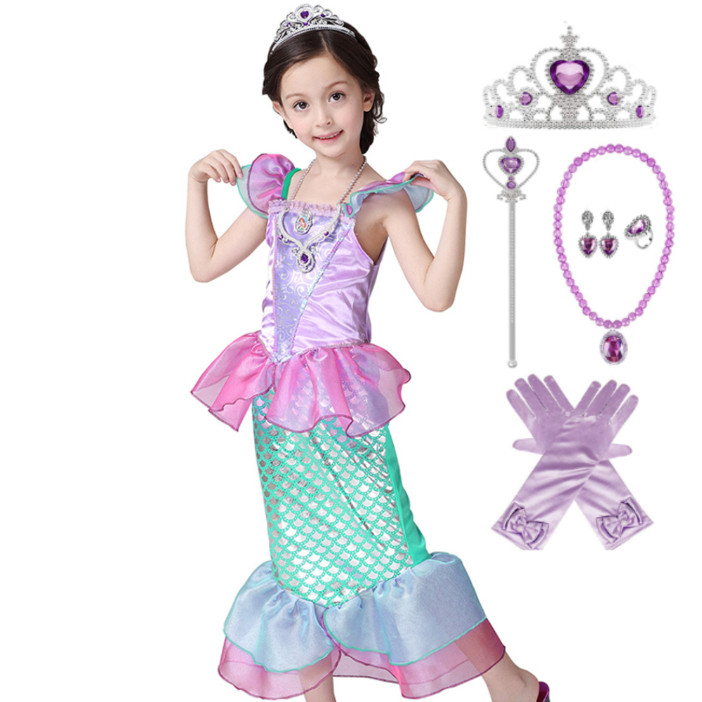 Fantasia Princesa Ariel Rosa (A Pequena Sereia)