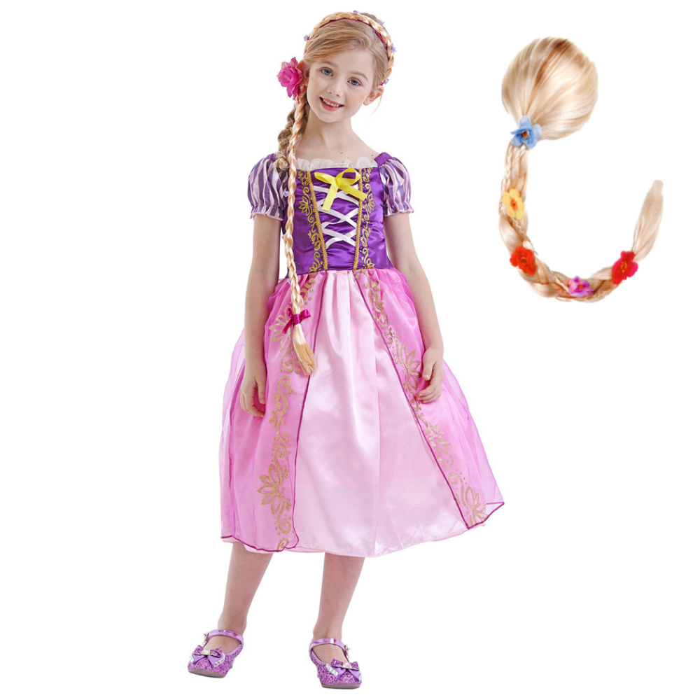 Fantasia Princesa Rapunzel com Cabelo